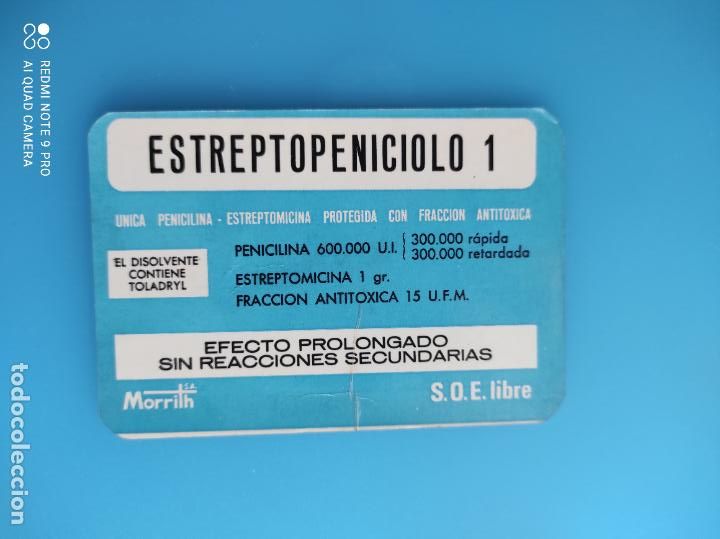 Coleccionismo Calendarios: CALENDARIO 1967 MORRITH ESTREPTOPENICIOLO 1