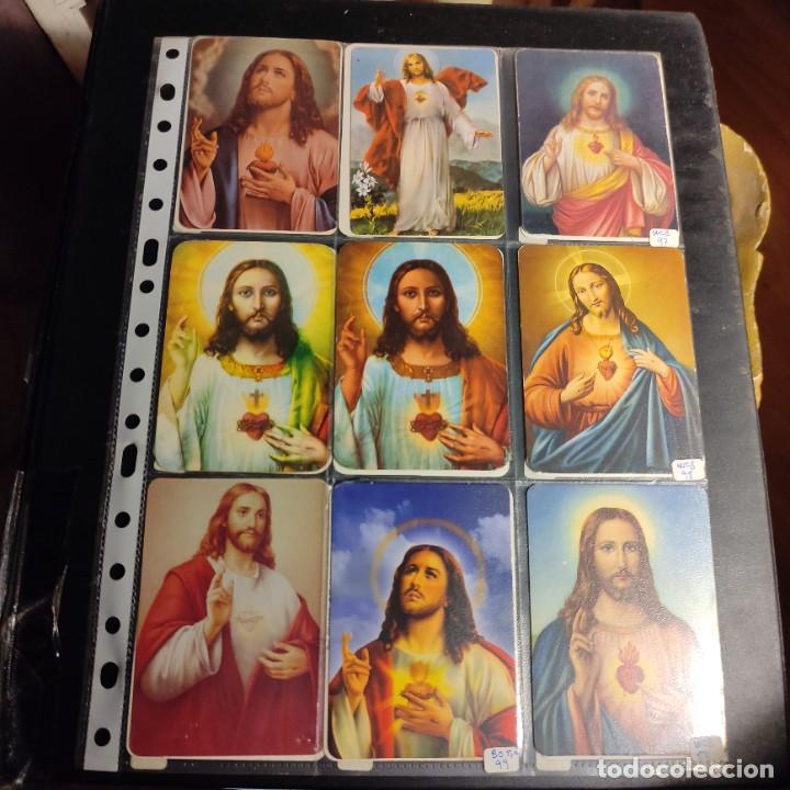 Coleccionismo calendarios: CALENDARIO SAGRADO CORAZON DE JESUS LOTE 18 CALENDARIOS A&Ntilde;OS 80 AL 00 + FUNDA . B28