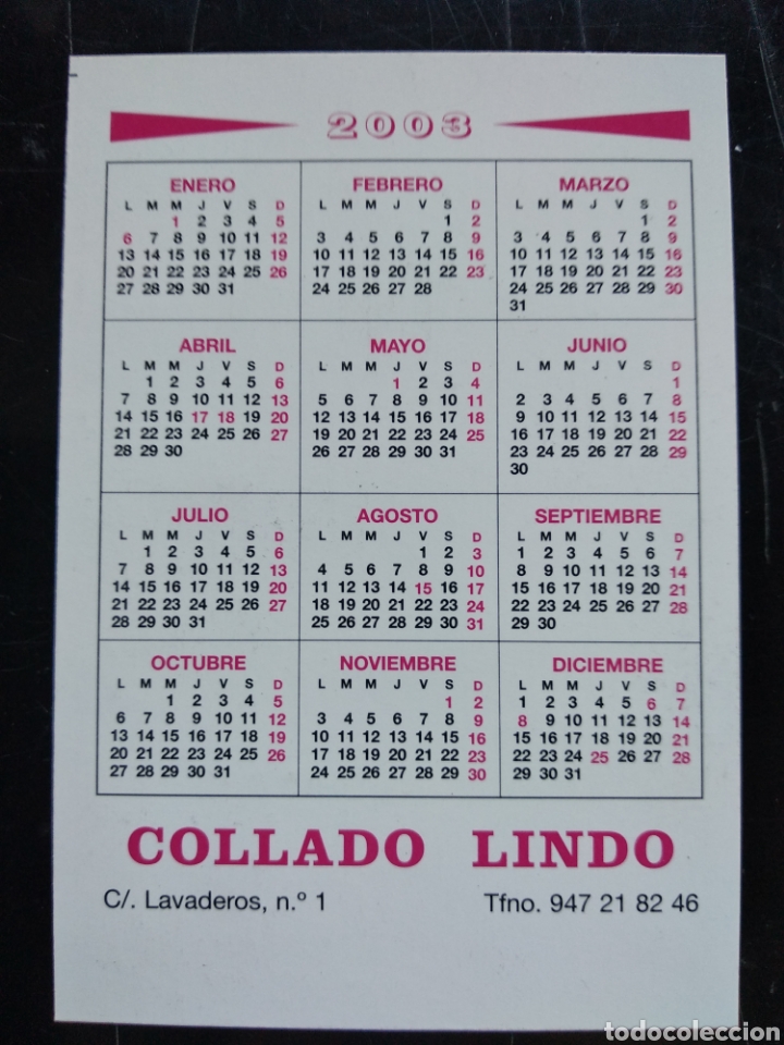 Coleccionismo calendarios: 2003 de burgos , collado lindo - Foto 2