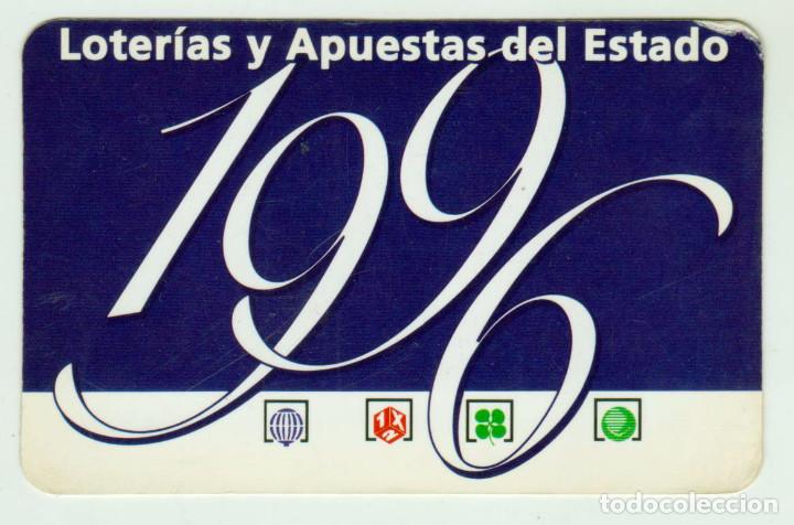 Coleccionismo calendarios: LOTER&Iacute;AS Y APUESTAS DEL ESTADO - A&Ntilde;O 1996