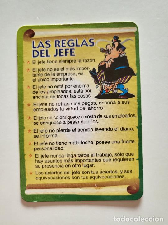 Collezionismo Calendari: CALENDARIO DE BOLSILLO LAS REGLAS DEL JEFE HUMOR&Iacute;STICO HUMOR