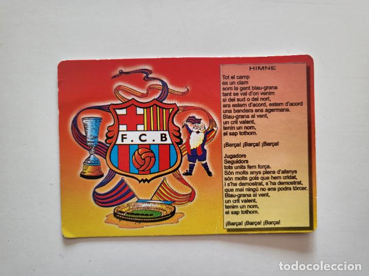 Coleccionismo calendarios: CALENDARIO DE BOLSILLO FC BARCELONA AVI DEL BAR&Ccedil;A CAMP NOU HIMNE A&Ntilde;O 2003