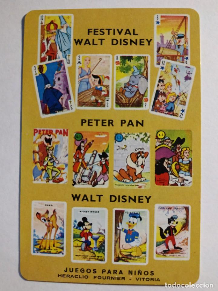Coleccionismo Calendarios: Calendario publicitario HERACLIO FOURNIER Serie &rdquo;Juegos de cartas Walt Disney, Peter Pan&rdquo;, 1972