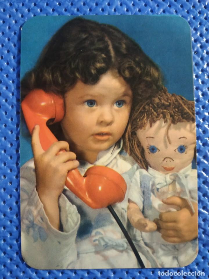 Coleccionismo calendarios: Calendario publicitario EDICIONES SUSAETA, Ni&ntilde;a con tel&eacute;fono y mu&ntilde;eca, 1971