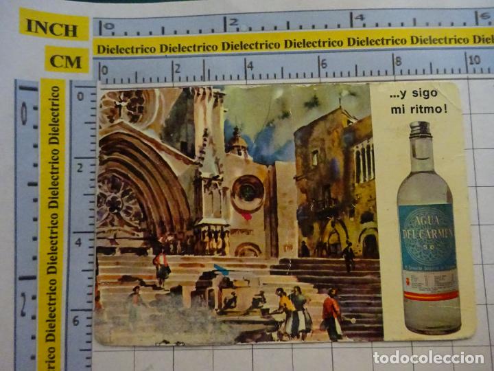 Colecionismo Calend&aacute;rios: CALENDARIO DE BOLSILLO. A&Ntilde;O 1972 AGUA DEL CARMEN BOTELLA