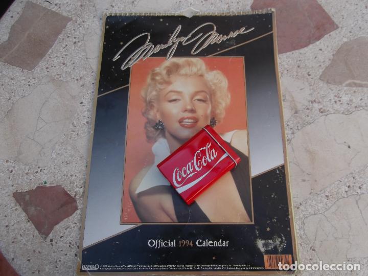 Coleccionismo calendarios: calendario marilyn monroe ,official 1994 calendar, fotos 19 x 27, color