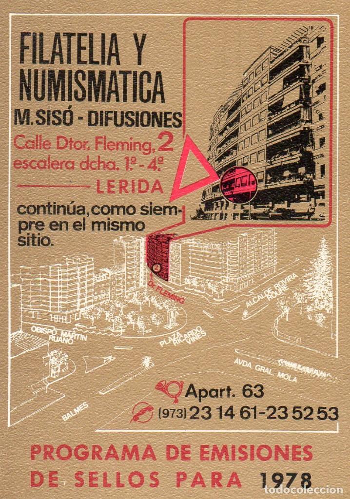 Coleccionismo calendarios: Calendario de Publicidad 1978 - M. SISO - DIFUSIONES (DIPTICO)