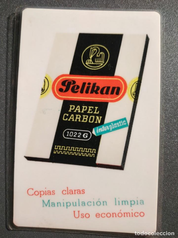 Coleccionismo Calendarios: IMPECABLE Calendario Publicitario plastificado PELIKAN papel carb&oacute;n . 1965
