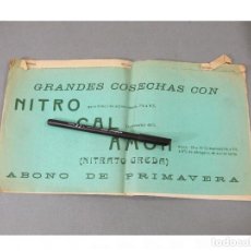 Coleccionismo Calendarios: CALENDARIO DE PARED PUBLICITARIO DE 1931. NITRO CAL AMON. NITRATO GREDA. ABONO DE PRIMAVERA. Lote 312027083