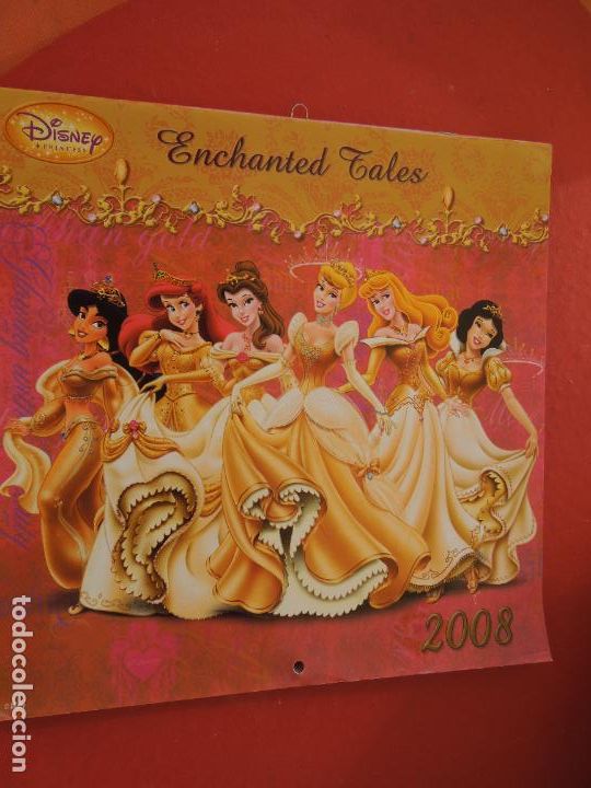 Coleccionismo calendarios: DISNEY PRINCESAS - CALENDARIO 2008. - Foto 1