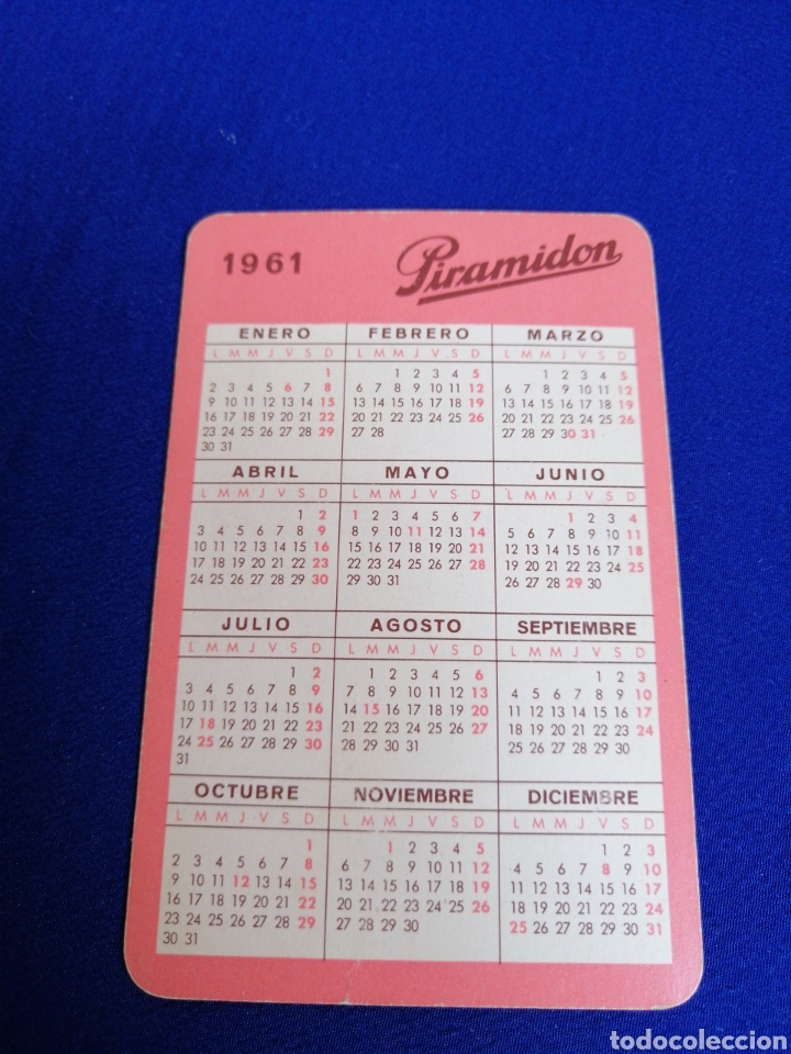 Coleccionismo calendarios: CALENDARIO PIRAMIDON 1961 - Foto 2