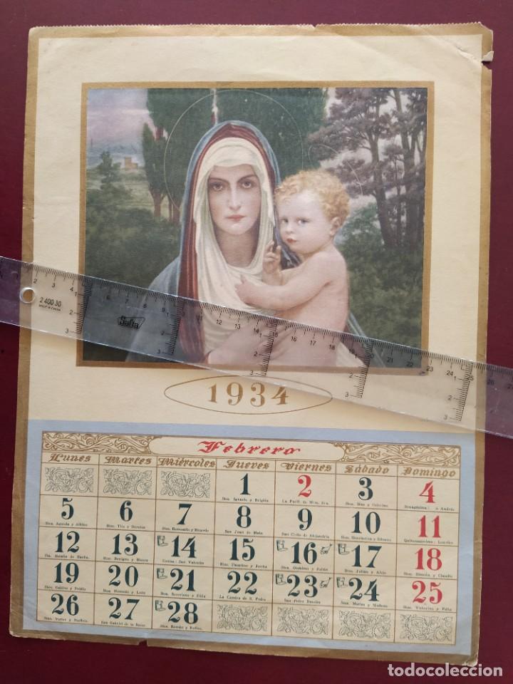 Coleccionismo calendarios: hoja de calendario febrero 1934