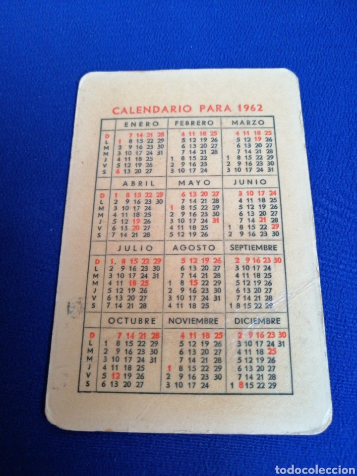 Coleccionismo calendarios: CALENDARIO NOTEX 1962 - Foto 2