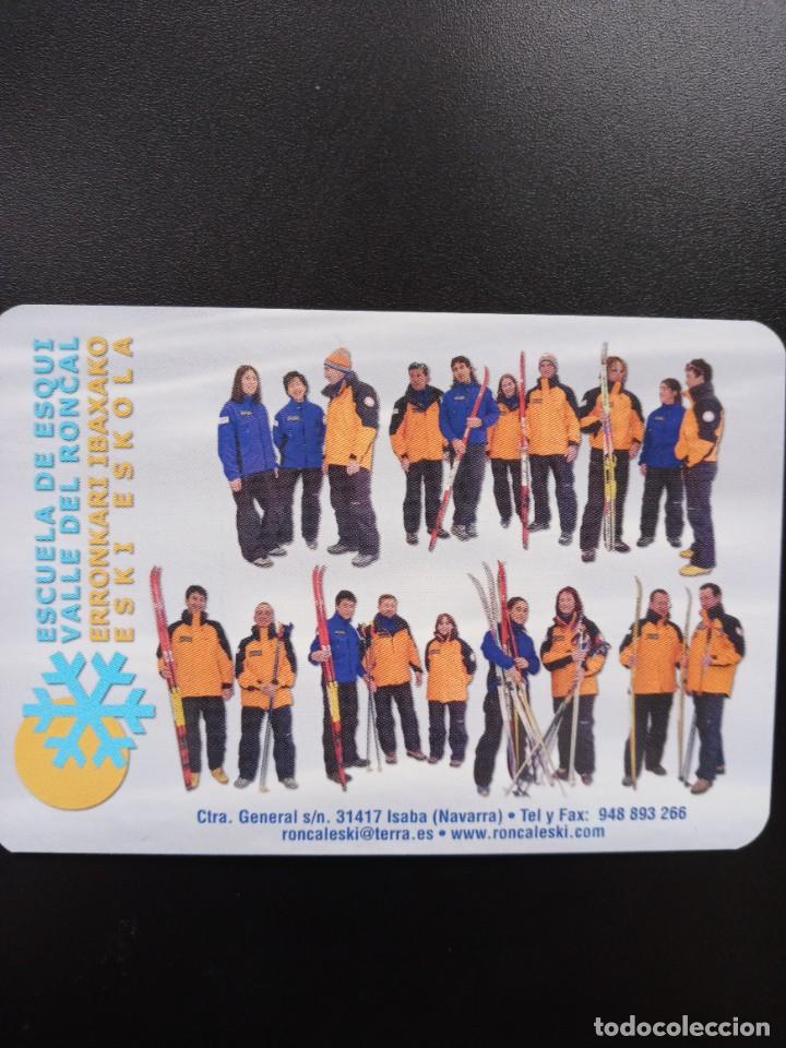 Coleccionismo calendarios: Calendario bolsillo. Escuela de Esqu&iacute; Valle de Roncal.2002. Navarra. No Fournier