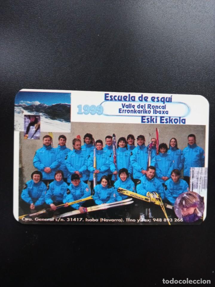 Coleccionismo calendarios: Calendario bolsillo. Escuela de Esqu&iacute; Valle de Roncal.1999. Navarra. No Fournier
