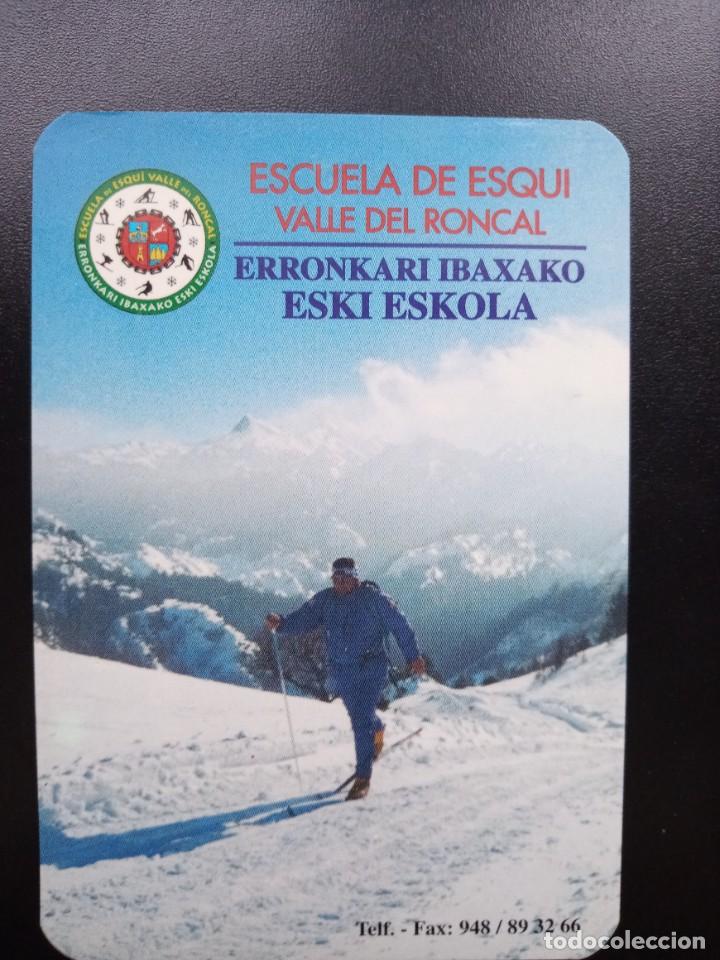 Coleccionismo calendarios: Calendario bolsillo. Escuela de Esqu&iacute; Valle de Roncal.1977. Navarra. No Fournier