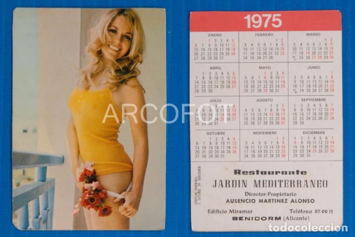 Coleccionismo Calendarios: Calendario 1975 - RESTAURANTE JARD&Iacute;N MEDITERR&Aacute;NEO - BENIDORM (ALICANTE) - El de las fotos