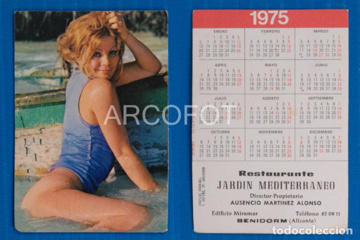Coleccionismo Calendarios: Calendario 1975 - RESTAURANTE JARD&Iacute;N MEDITERR&Aacute;NEO - BENIDORM (ALICANTE) - El de las fotos