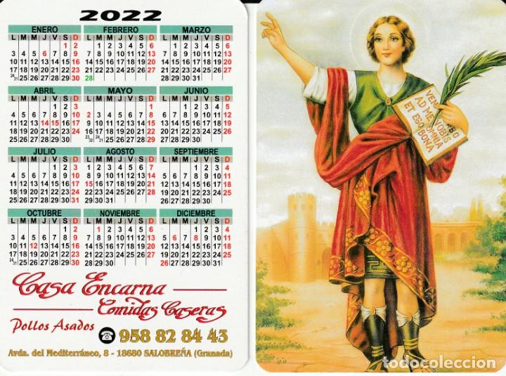 Coleccionismo Calendarios: 1 CALENDARIO PUBLICITARIO DE BOLSILLO - A&Ntilde;O 2022 - ( RELIGIOSO - SAN PANCRACIO )
