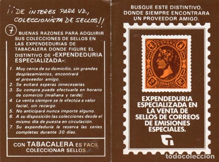 Coleccionismo calendarios: Calendario de Publicidad 1985 - TABACALERA (DIPTICO)