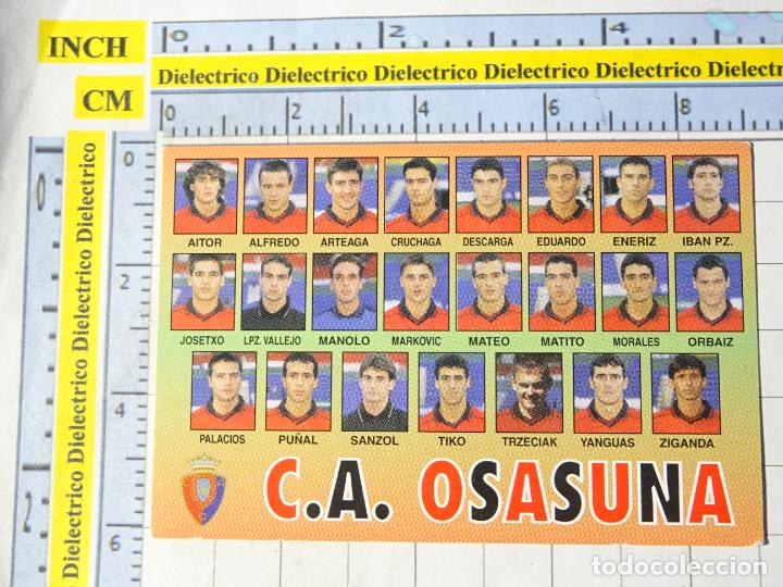 Colecionismo Calend&aacute;rios: CALENDARIO DE BOLSILLO. DEPORTES. F&Uacute;TBOL. A&Ntilde;O 1999. CLUB ATL&Eacute;TICO OSASUNA. PU&Ntilde;AL ZIGANDA TIKO ORBAIZ