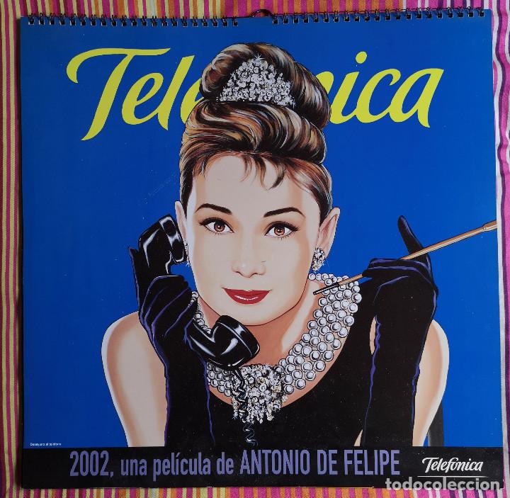 Coleccionismo calendarios: CALENDARIO PARED 2002 - TELEFONICA