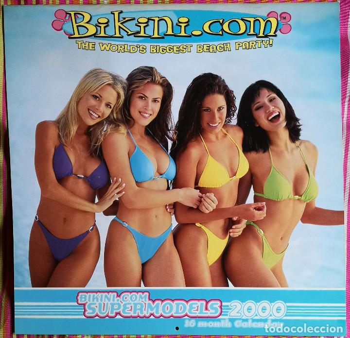 Coleccionismo calendarios: CALENDARIO PARED 2000 - BIKINI SUPERMODELS