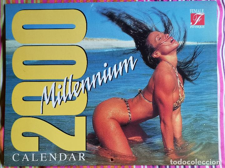 Coleccionismo calendarios: CALENDARIO PARED 2000 - FEMALE PHYSIQUE MILLENIUM CALENDAR