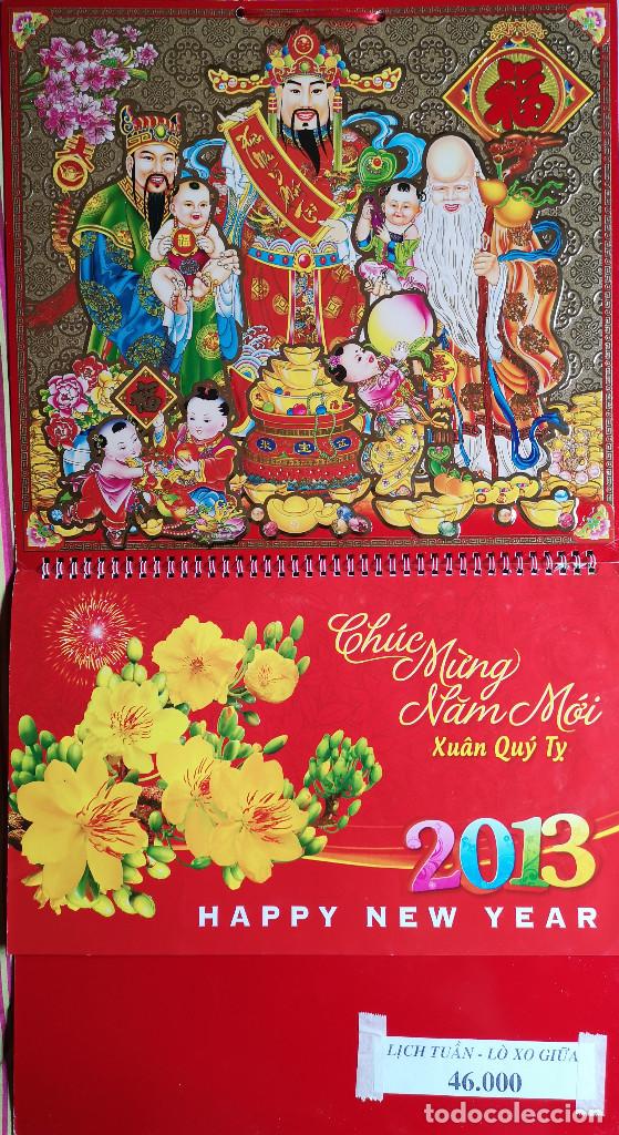 Coleccionismo calendarios: CALENDARIO PARED 2013 - CHINO