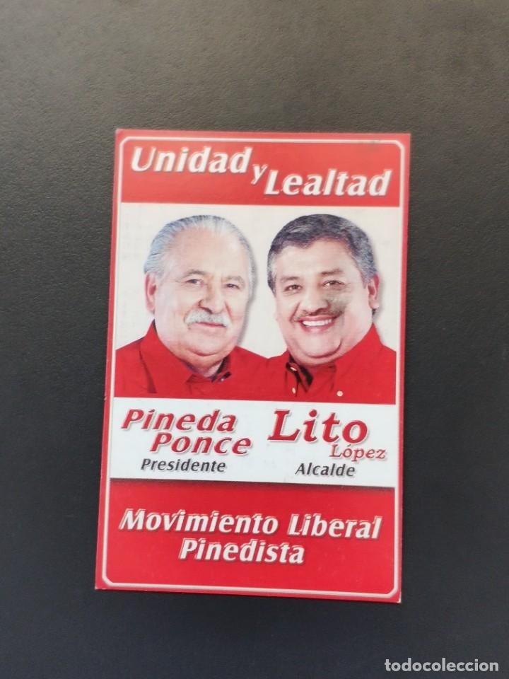 Coleccionismo calendarios: VCK 0291 Calendario bolsillo Honduras - A&Ntilde;O 2004 2005- POL&Iacute;TICO MOVIMIENTO LIBERAL PINEDISTA