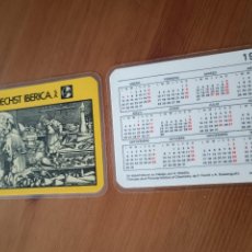 Coleccionismo Calendarios: CALENDARIO DE BOLSILLO PLASTIFICADO. HOECHST IBERICA, S.A. AÑO 1975