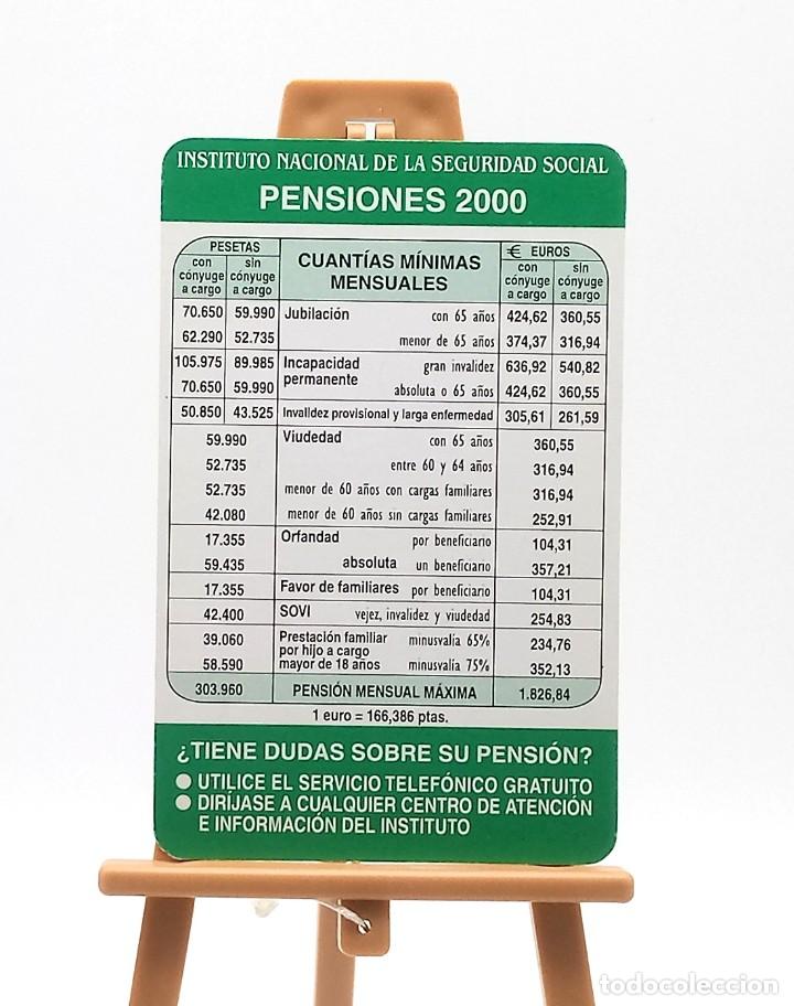 Colecionismo Calend&aacute;rios: Calendario de bolsillo - 2000 - Instituto Nacional de la Seguridad Social - Pensiones 2000