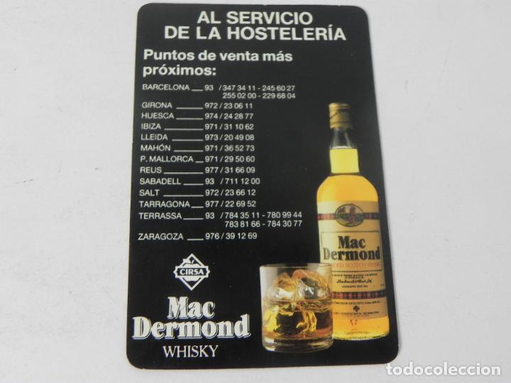Coleccionismo Calendarios: CALENDARIO WHISKY MAC DERMOND A&Ntilde;O 1987-1988