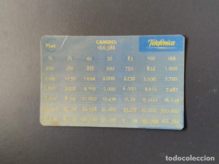 Collectionnisme Calendriers: VCK 0570 Calendario bolsillo - A&Ntilde;O 2002 - EUROCONVERSOR TELEF&Oacute;NICA HOLOGR&Aacute;FICO