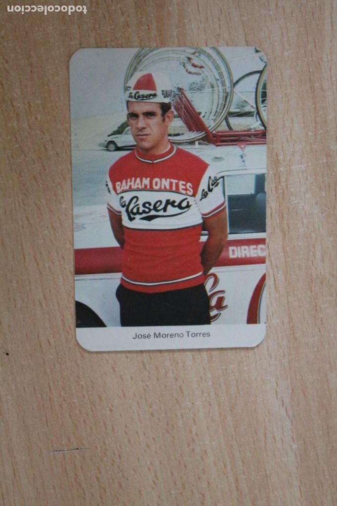 Coleccionismo calendarios: CALENDARIO DE BOLSILLO. GASEOSA LA CASERA. CICLISMO. A&Ntilde;O 1972. CICLISTA JOSE MORENO TORRES