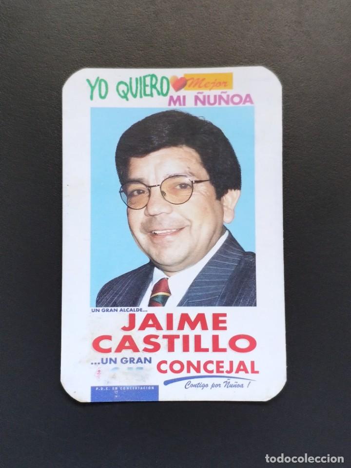 Colecionismo Calend&aacute;rios: VCK 0781 Calendario bolsillo - A&Ntilde;O 2004 2005 - POL&Iacute;TICO ALCALDE JAIME CASTILLO CONCEJAL - &Ntilde;U&Ntilde;OA