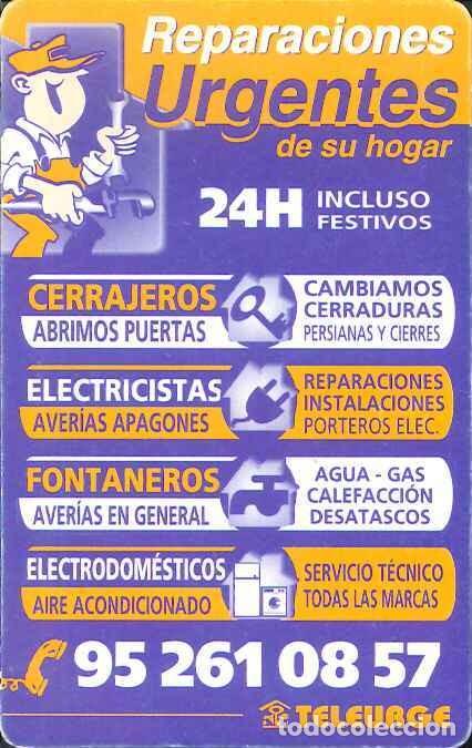 Coleccionismo Calendarios: CALENDARIO PUBLICIDAD REPARACIONES URGENTES TELEURGE - A&Ntilde;O 2000
