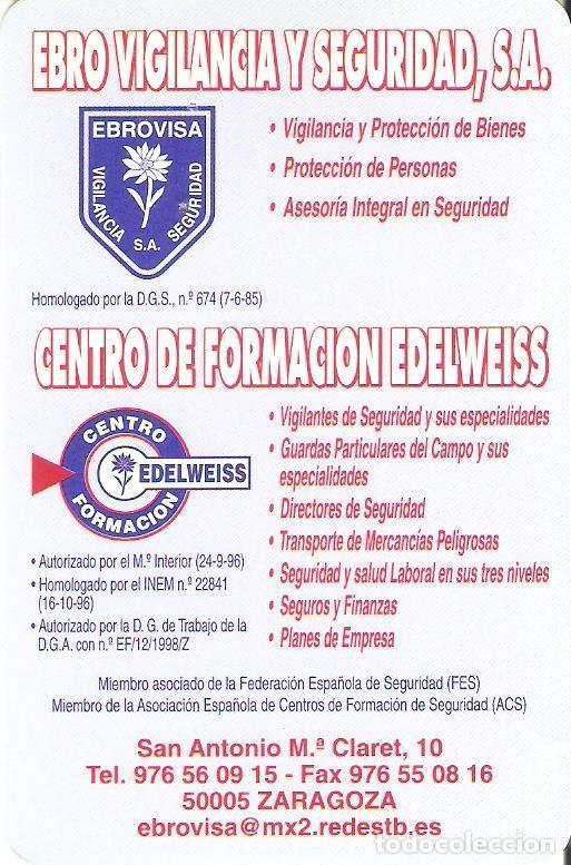 Coleccionismo Calendarios: CALENDARIO PUBLICIDAD EBROVISA - EDELWEISS - ZARAGOZA - A&Ntilde;O 2000