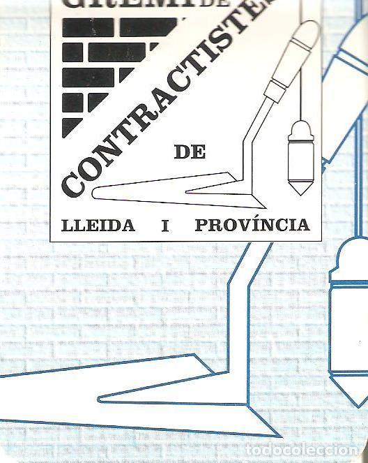 Coleccionismo Calendarios: CALENDARIO PUBLICIDAD GREMI DE CONTRACTISTES DE LLEIDA I PROVINCIA - (CATAL&Aacute;N) - A&Ntilde;O 2000