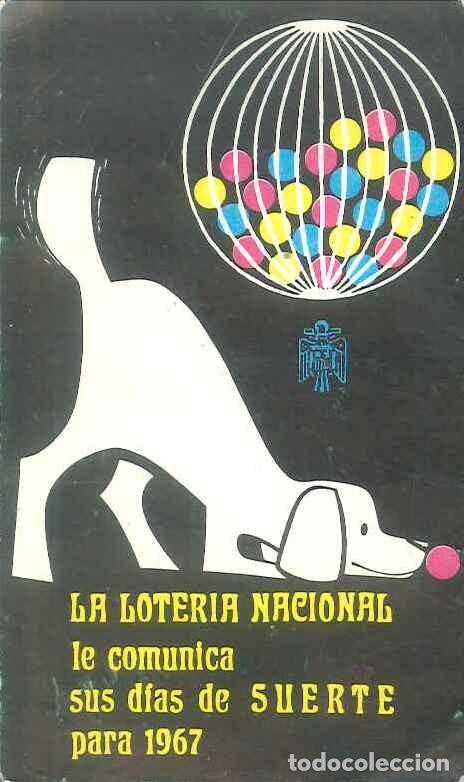 Coleccionismo Calendarios: CALENDARIO PUBLICIDAD LOTERIAS Y APUESTAS DEL ESTADO - A&Ntilde;O 1967