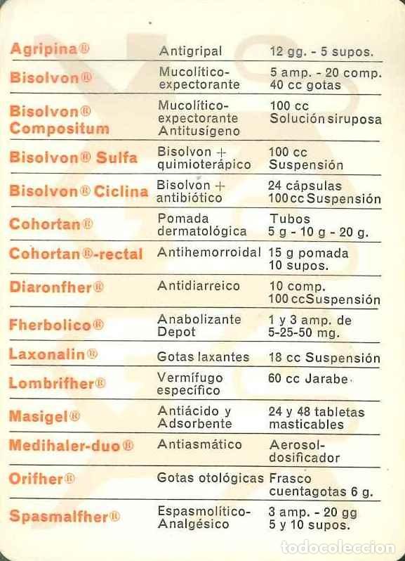 Colecionismo Calend&aacute;rios: CALENDARIO PUBLICIDAD FARMACIA - LABORATORIOS FHER (BARCELONA) - A&Ntilde;O 1969