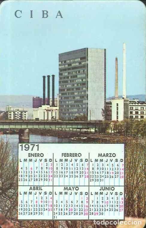 Colecionismo Calend&aacute;rios: CALENDARIO PUBLICIDAD FARMACIA - CIBALGINA - A&Ntilde;O 1970 /1971