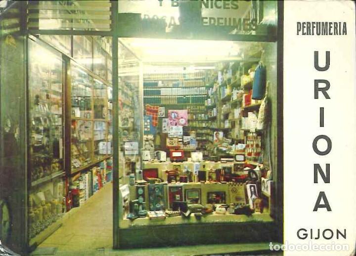 Colecionismo Calend&aacute;rios: CALENDARIO PUBLICIDAD PERFUMER&Iacute;A URIONA (GIJON) - A&Ntilde;O 1972