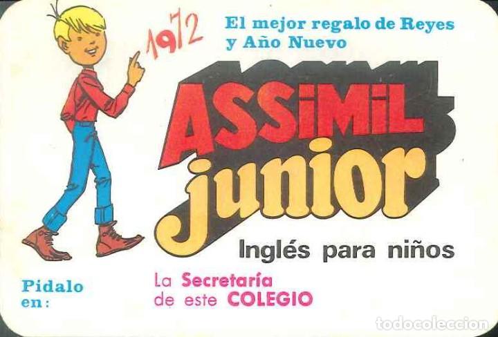 Collezionismo Calendari: CALENDARIO PUBLICIDAD CURSO IDIOMAS ASSIMIL - A&Ntilde;O 1972