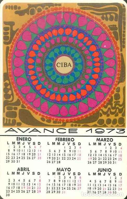 Collezionismo Calendari: CALENDARIO PUBLICIDAD FARMACIA - CIBALGINA - A&Ntilde;O 1972 / 1973