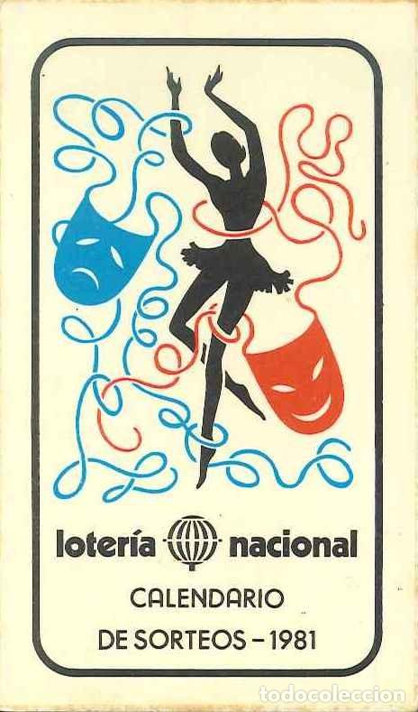 Colecionismo Calend&aacute;rios: CALENDARIO PUBLICIDAD LOTERIAS Y APUESTAS DEL ESTADO - A&Ntilde;O 1981