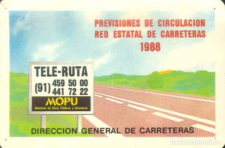 Colecionismo Calend&aacute;rios: CALENDARIO PUBLICIDAD DGT PREVISIONES CIRCULACION - A&Ntilde;O 1988