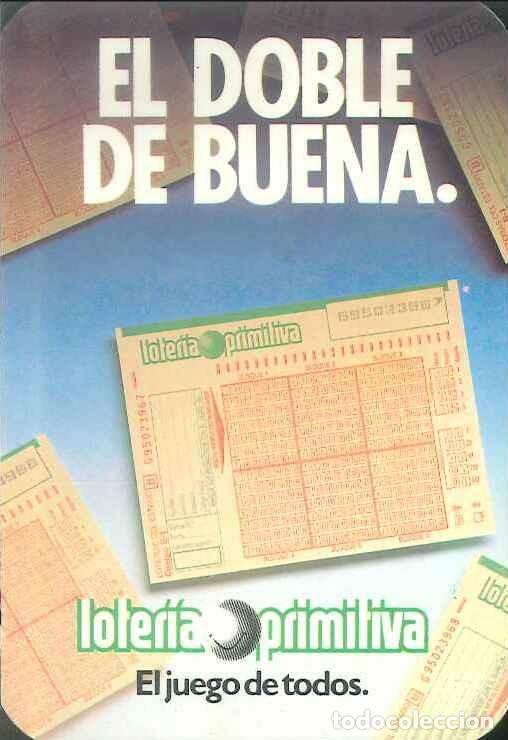Colecionismo Calend&aacute;rios: CALENDARIO PUBLICIDAD LOTERIA PRIMITIVA - A&Ntilde;O 1988