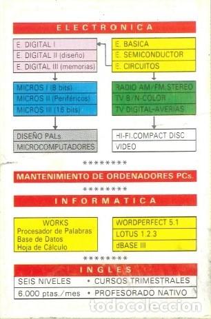 Colecionismo Calend&aacute;rios: CALENDARIO PUBLICIDAD ACADEMIA ZENER (MADRID) - A&Ntilde;O 1992 / 1993