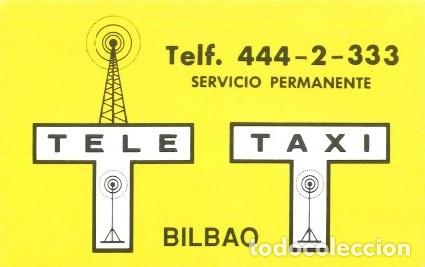 Colecionismo Calend&aacute;rios: CALENDARIO PUBLICIDAD TELE TAXI (BILBAO) - A&Ntilde;O 1992